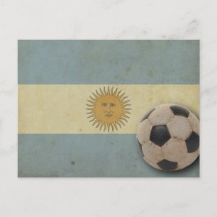 Vintage Argentina Flag Postcard