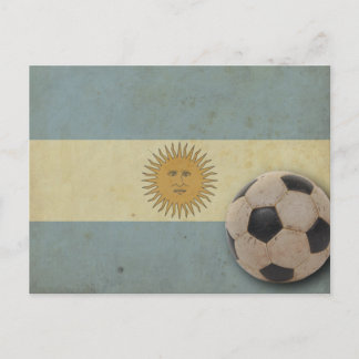 Vintage Argentina Flag Postcard