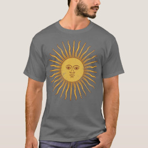 Vintage Argentina Sun Flag Retro Fade T-Shirt
