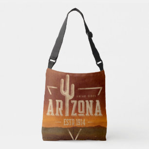 Vintage Arizona cactus travel bag