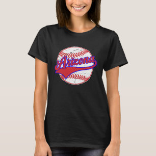 Vintage Arizona Cityscape Baseball  For Men Women  T-Shirt