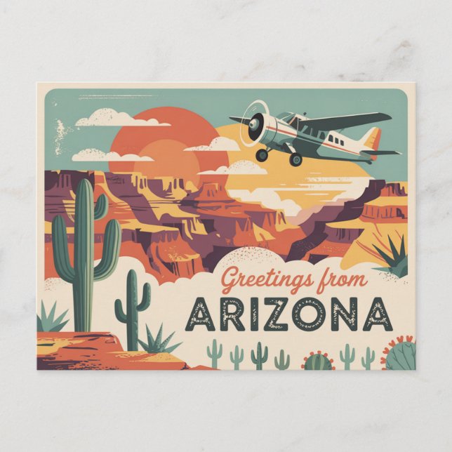 Vintage Arizona Postcard | Greetings from Arizona (Front)