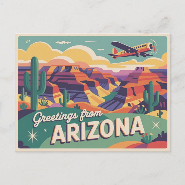 Vintage Arizona Postcard | Greetings from Arizona (Front)
