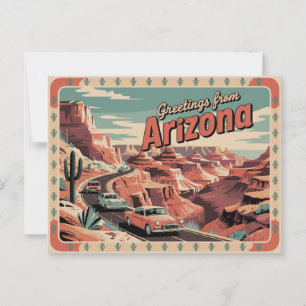 Vintage Arizona Postcard   Greetings from Arizona