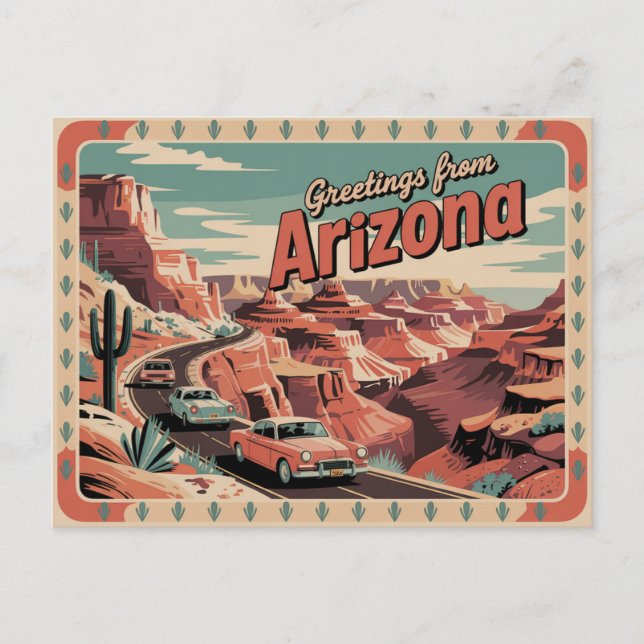 Vintage Arizona Postcard | Greetings from Arizona (Front)
