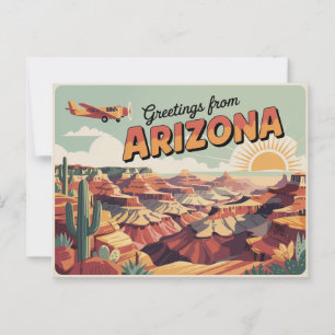 Vintage Arizona Postcard   Greetings from Arizona