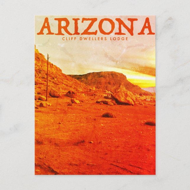 Vintage Arizona Vermillion Cliffs Postcard (Front)