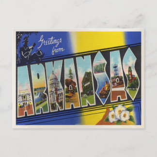 Vintage Arkansas Announcement Postcard