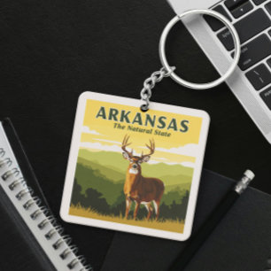 Vintage Arkansas Key Ring