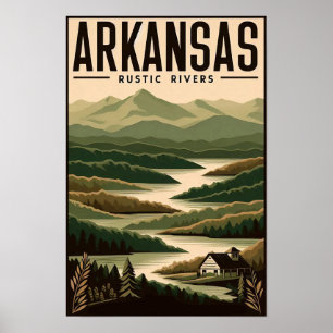 Vintage Arkansas Travel Poster