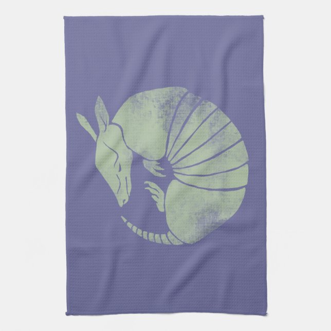 Vintage Armadillo Tea Towel (Vertical)