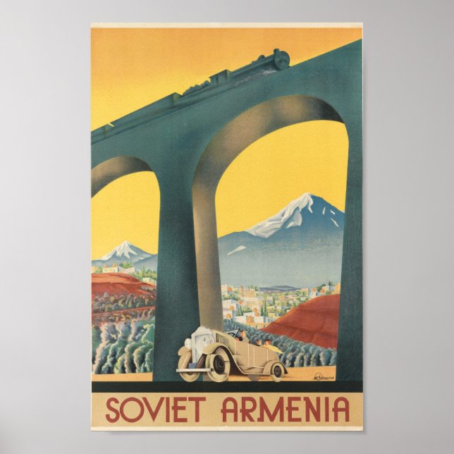 Vintage Armenia Travel Poster (Front)