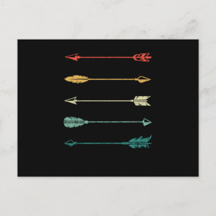 Vintage Arrow Traditional Archery Arrows Postcard