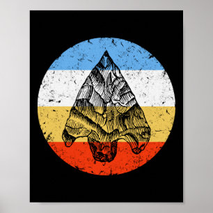 Vintage Arrowhead Collector for Arrowhead Hunting Poster