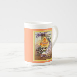 Vintage Art Advertising Violet Witch Hazel Bone China Mug