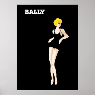 Vintage Art Bernard Villemot Bally Shoes Poster