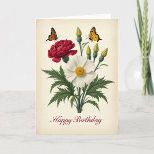Vintage Art Birthday Card