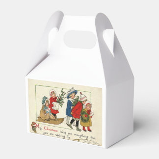 Vintage Art Christmas Gift Box