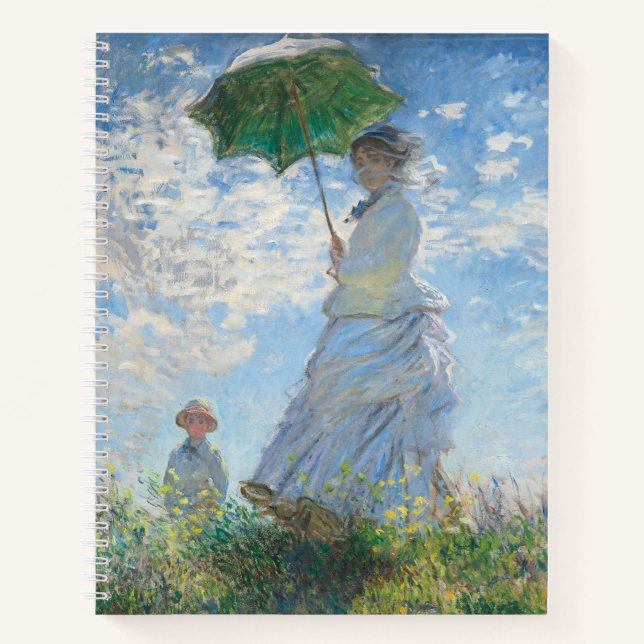 Vintage Art, Claude Monet Print  Notebook (Front)
