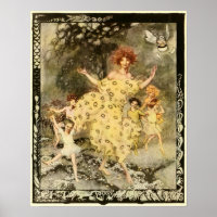 Vintage Art "Dance of Spring" Arthur Rackham