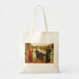 Vintage Art - Dante and Beatrice Meet, Tote Bag