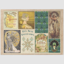 Vintage Art Deco 11 Decoupage Tissue Paper