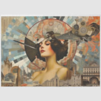 Vintage Art Deco 1920s Decoupage