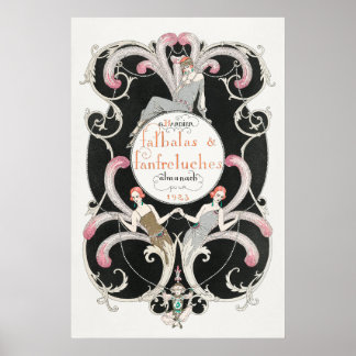 Vintage Art Deco 1920s George Barbier Illustration Poster