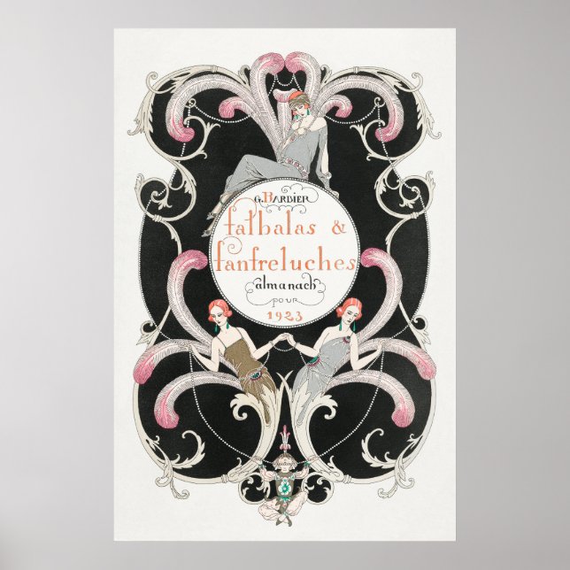 Vintage Art Deco 1920s George Barbier Illustration Poster (Front)