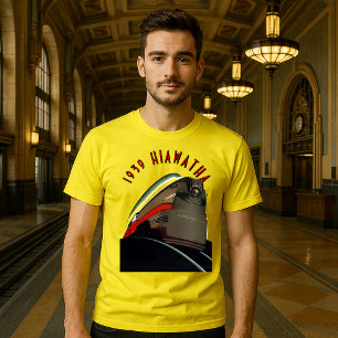 Vintage Art Deco 1939 Locomotive Train Ad T-Shirt
