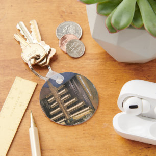 Vintage Art Deco Architecture, Building in NYC Key Ring