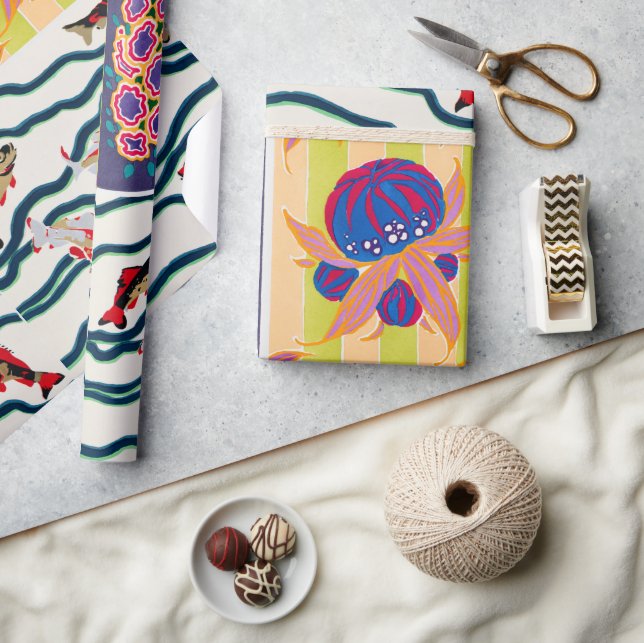 Vintage art deco & art nouveau pattern wrapping paper (Crafts)