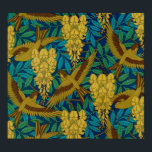 Vintage Art Deco Birds and Leaves Poster<br><div class="desc">This is a vintage French art deco design featuring birds and leaves.</div>