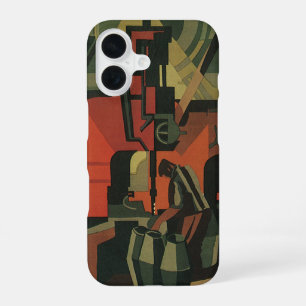 Vintage Art Deco Business Industrial Manufacturing iPhone 16 Case