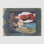 Vintage Art Deco Christmas Women Decoupage Tissue Paper<br><div class="desc">Vintage illustration of two 1940's women dressed for Christmas with a tree in the background</div>