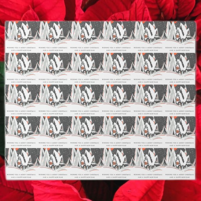 Vintage Art Deco Christmas  Wrapping Paper (Creator Uploaded)