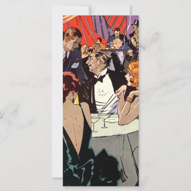 Vintage Art Deco Cocktail Party at Nightclub (Front)