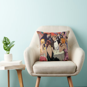 Vintage Art Deco Cocktail Party at Nightclub Cushion