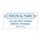 Vintage Art Deco Couple Return Address