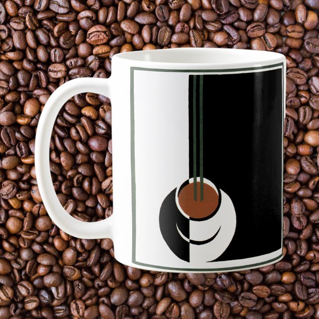 Vintage Art Deco, Cup of Coffee with Steam (Creator Uploaded)