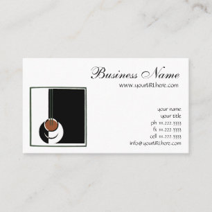 Vintage Art Deco, Cup of Coffee with Steam Business Card