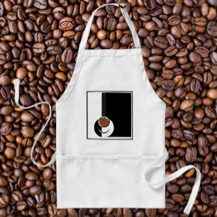 Vintage Art Deco, Cup of Coffee with Steam Standard Apron