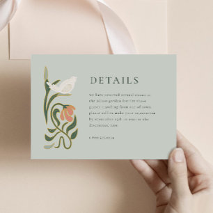 Vintage Art Deco Details Enclosure Card