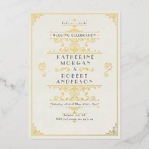 Vintage Art Deco Elegant Wedding