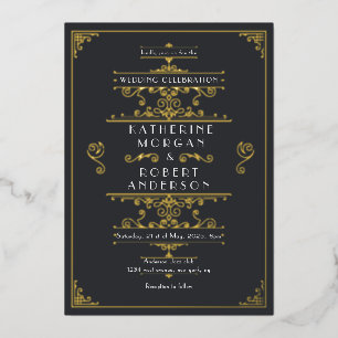 Vintage Art Deco Elegant Wedding