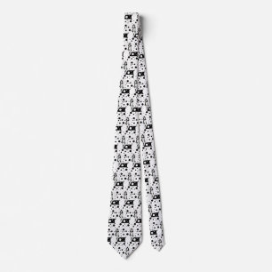 Vintage Art Deco Fashion Diva Woman Polka Dots Tie