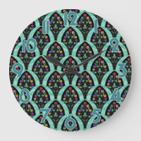 Vintage Art Deco Flower Fan Mosaic