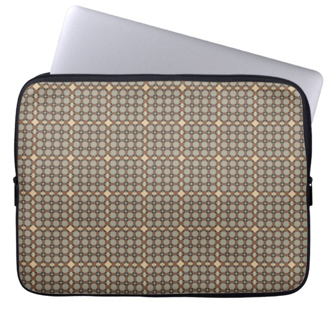 Vintage Art Deco Gold Pattern  Laptop Sleeve (Front)