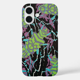 Vintage Art Deco Jazz Pochoir Beetles in Garden iPhone 16 Case