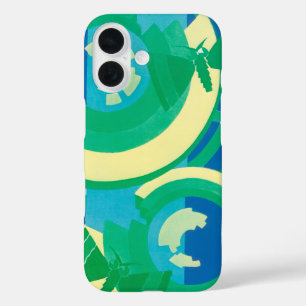 Vintage Art Deco Jazz Pochoir Garden Butterflies iPhone 16 Case